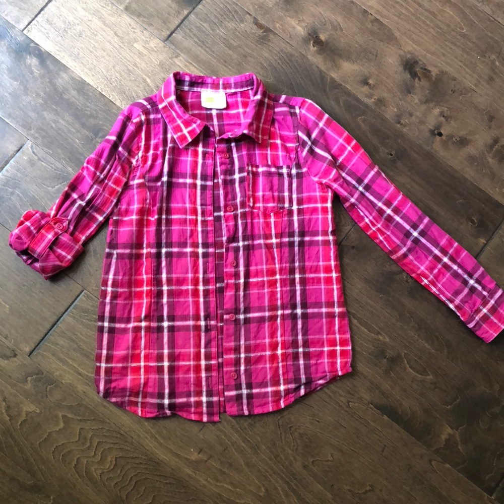 Crazy 8’s Girls Button Down Girls Size 7-8 Top